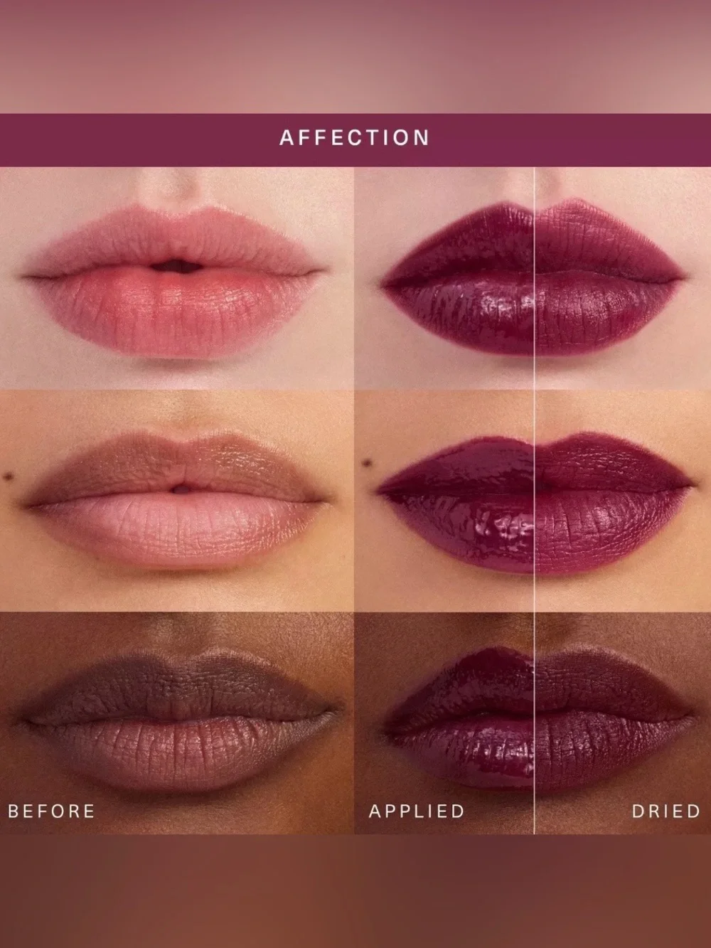 Rare Beauty Soft Pinch Tinted Lip Oil - Affection (muted berry)